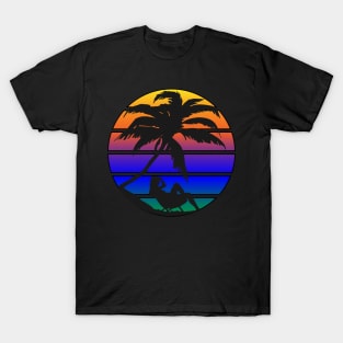 Dreamy Synthwave Silhouette T-Shirt